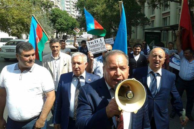 Protest held in Baku against European Union